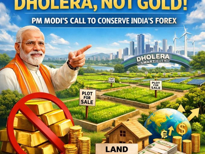 Buy land in Dholera,not gold