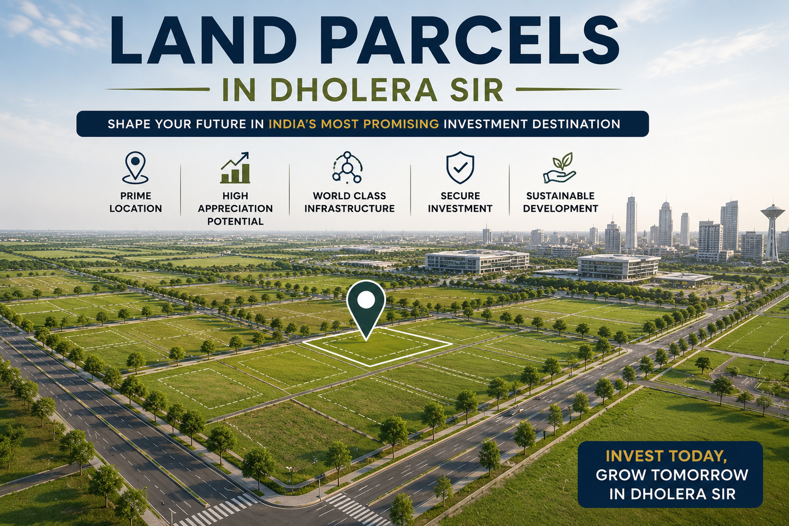 Land Parcels in dholera SIR