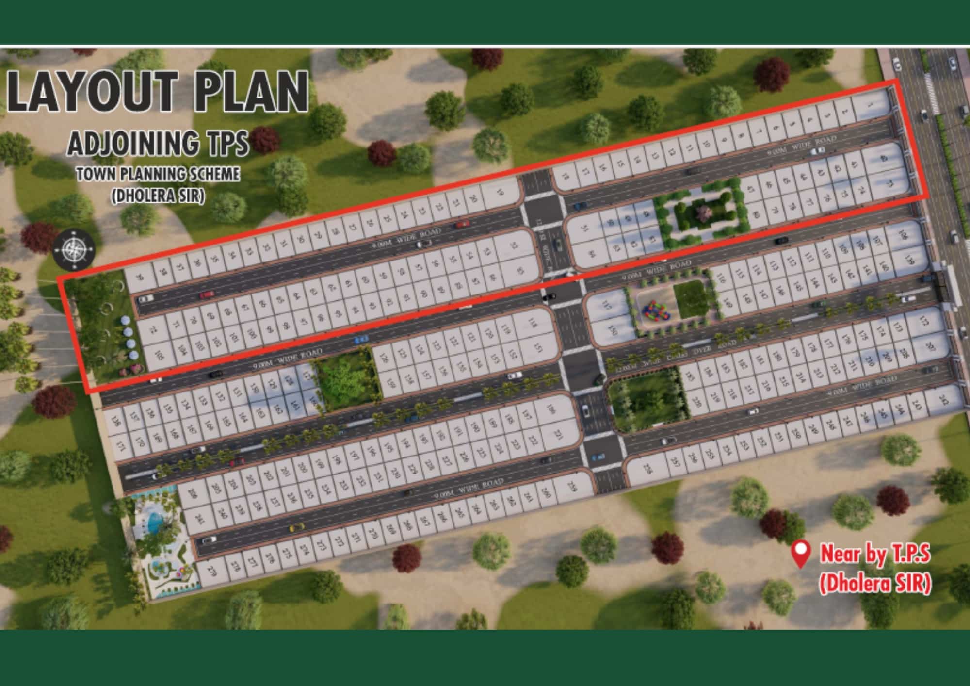 Sanctioned layout for Dholera Bhoomi-3