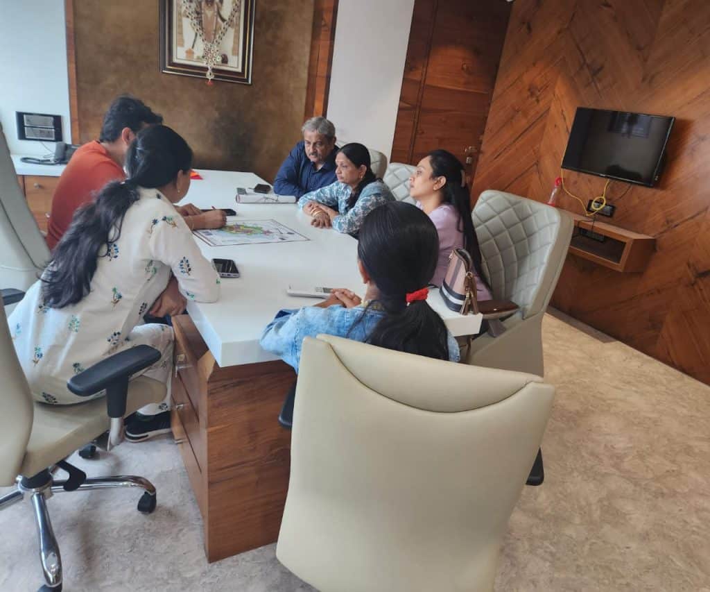 The DholeraProp team at work in the Ahmedabad office
