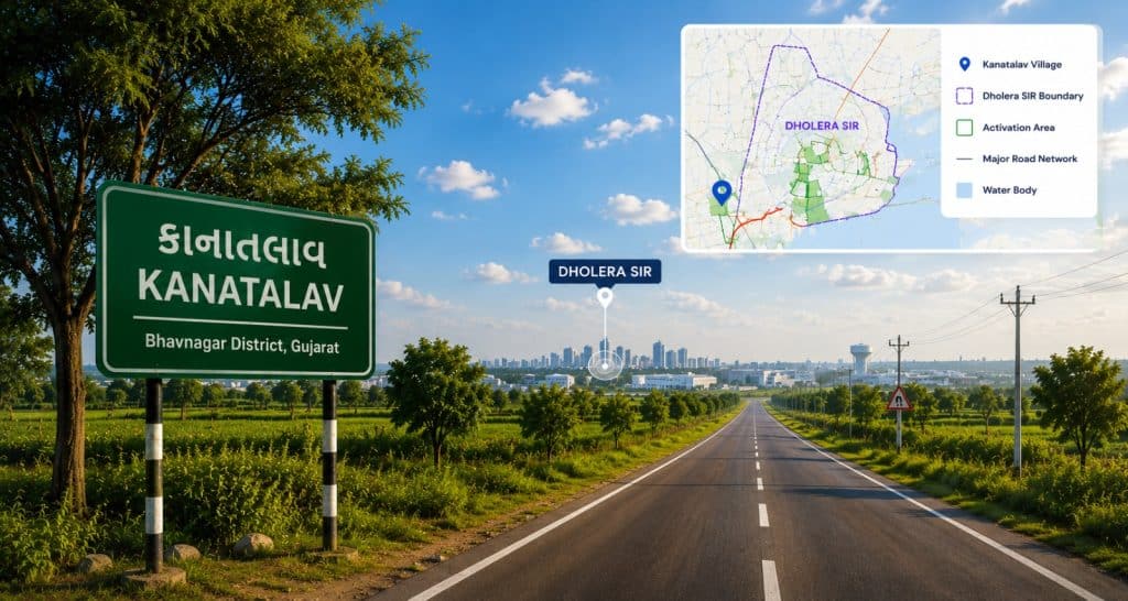 Illustrative image of Kanatalav village, outside Dholera SIR