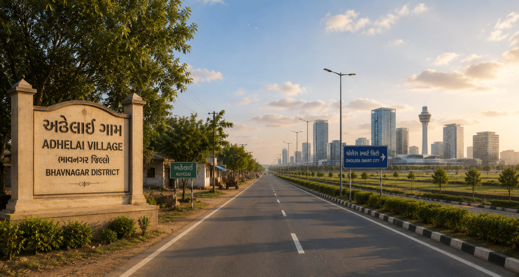 Illustrative image of Adhelai village, outside Dholera SIR