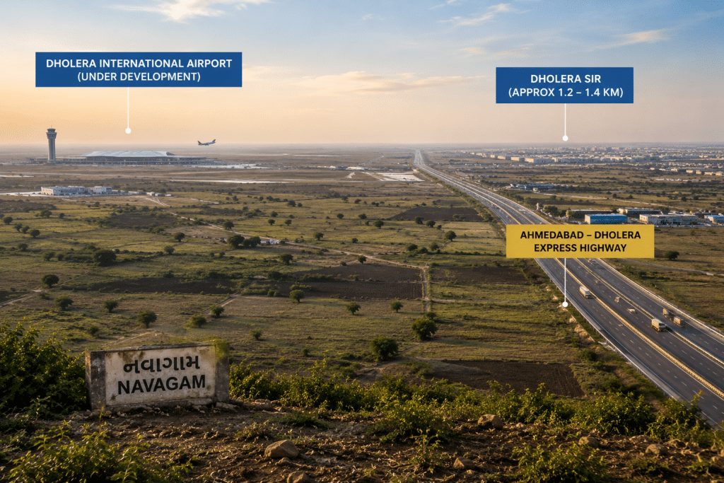 Illustrative image of Navagam village, outside Dholera SIR