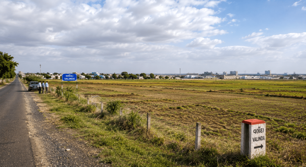 Illustrative image of Valinda village, outside Dholera SIR